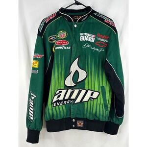 Dale Earnhardt Mountain Dew Vintage NASCAR Winston Sports Bomber Jacket - Small